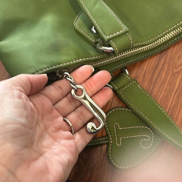 Juicy Couture Couturists vintage green pink tote bag - Picture 6 of 8